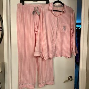 Victoria’s Secret Long Striped Pajama Set